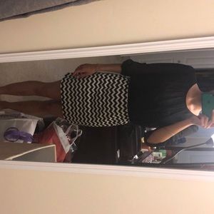 Black and white dress